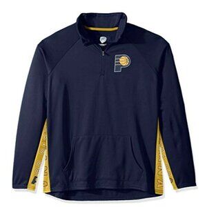 NBA Indiana Pacers Hands High MVP Quarter Zip Pullover Womens Size L Sweatshirt